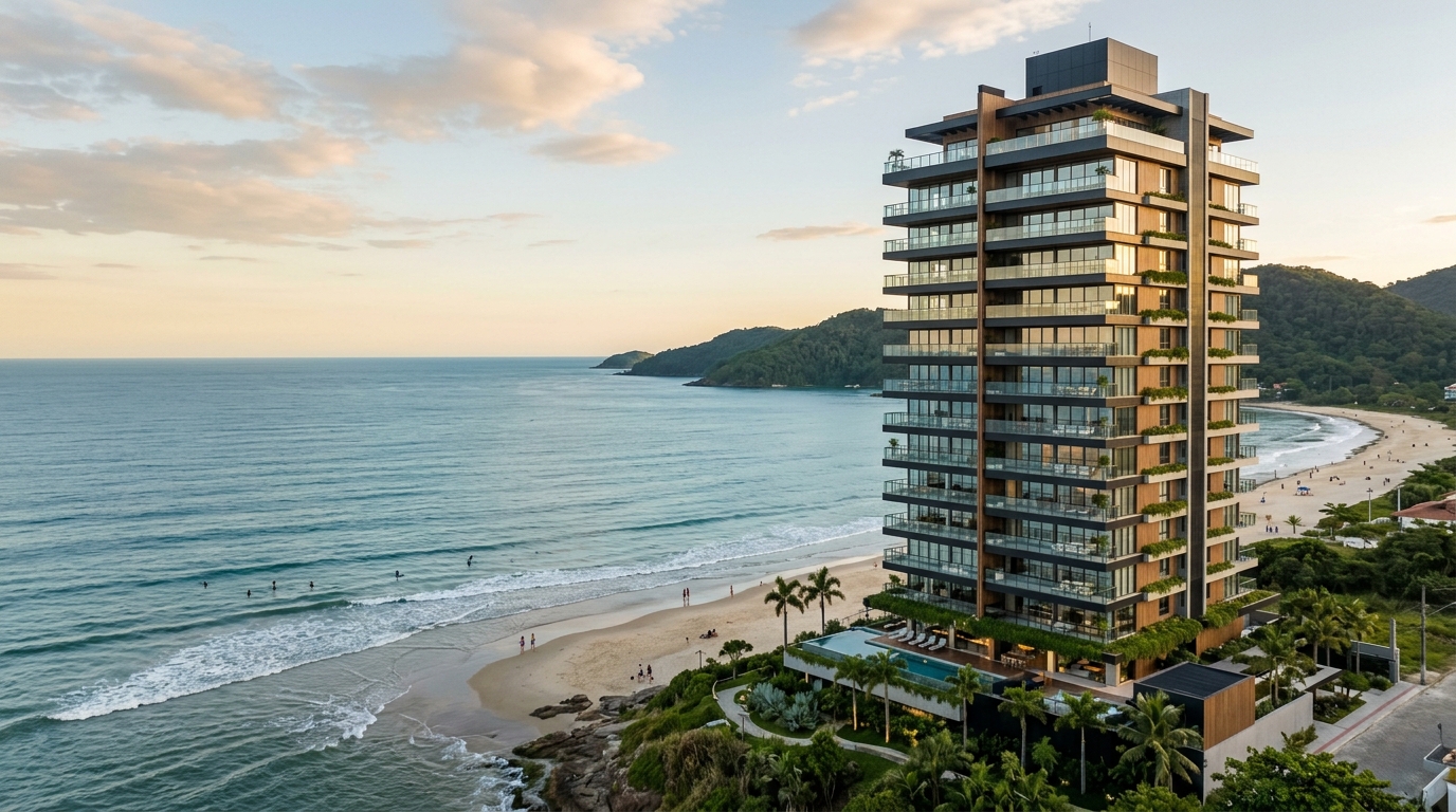 Kondominium Mewah Tepi Laut Praia Brava: 2026